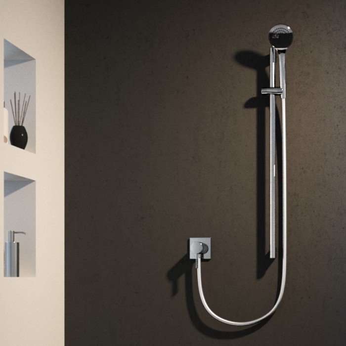 Keuco переключатель на 3 потребителя с квадратная розеткой, c рукояткой pure, ixmo, черный матовый арт. 59548 370102