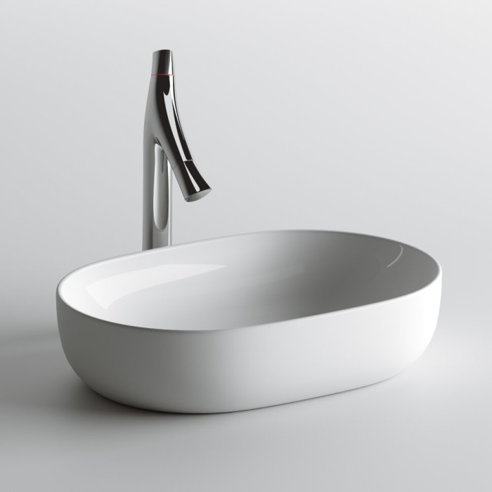 Ceramicanova раковина накладная element, cn6047 цвет: белый