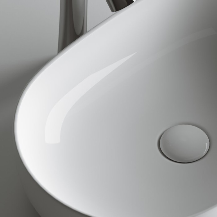 Ceramicanova раковина накладная element, cn6047 цвет: белый