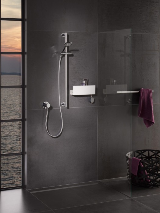 Keuco душевой комплект со штангой, держателем, лейкой и шлангом, ixmo, хром арт. 59587 010922