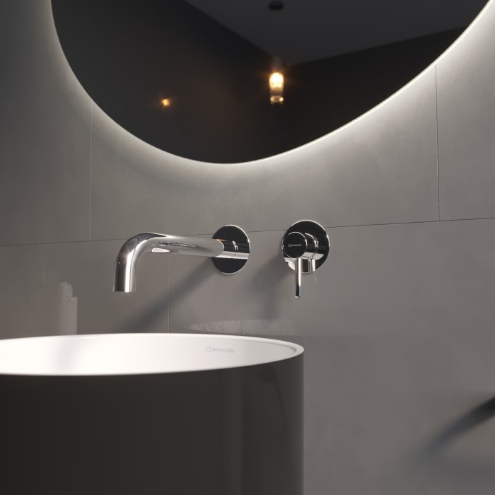Смеситель для раковины скрытого монтажа, Whitecross Y chrome, хром арт. Y1215CR