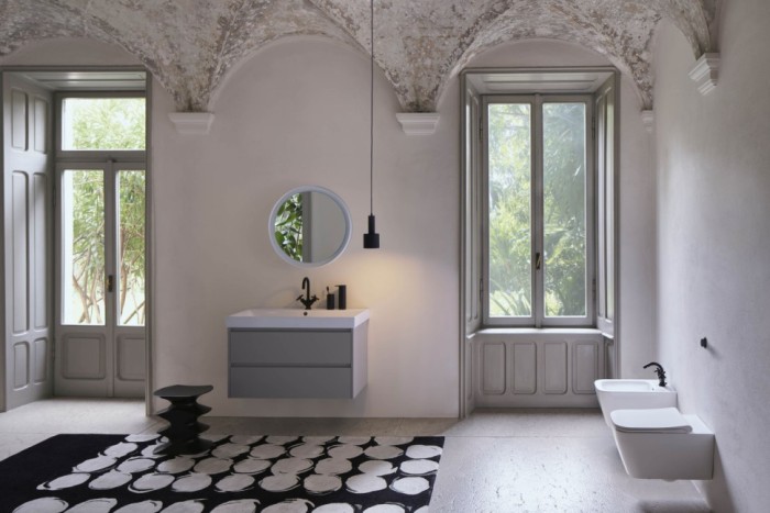 GSI Подвесной унитаз 35х55 см, белый матовый, без крепежа в комплекте, безободковый, без сиденья, тихий смыв, Nubes - 961509