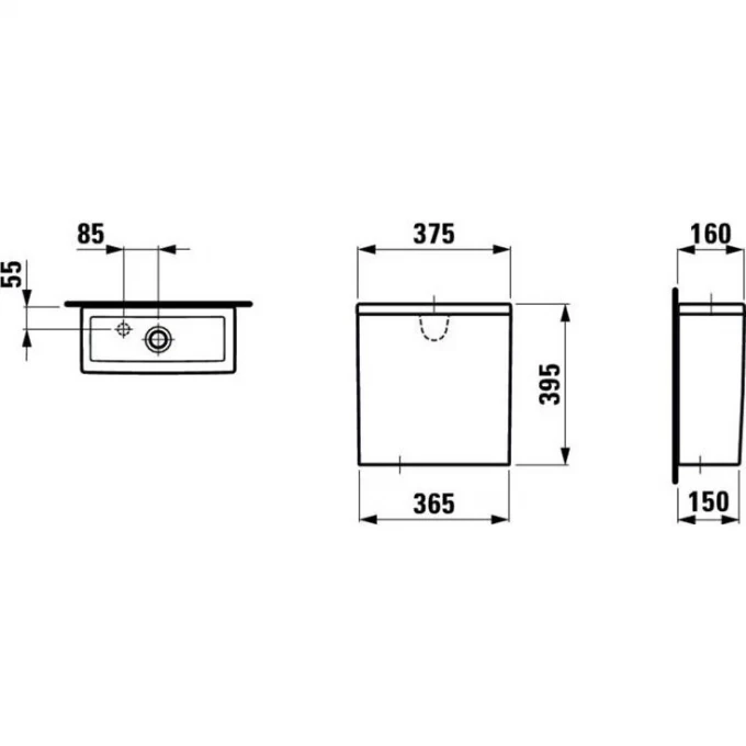 LAUFEN бачок для унитаза, THE NEW CLASSIC - 8.2885.3.000.873.1
