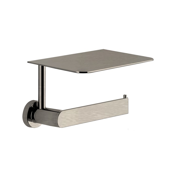 Gessi Держатель для туалетной бумаги., с крышкой, подвесной, Emporio accessories, 38855#149 цвет: finox brushed nickel