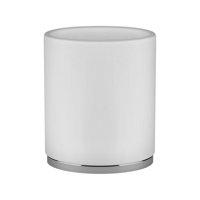 Gessi Стакан для зубных щеток настольный, Ovale, 25333#031 цвет: белый/хром