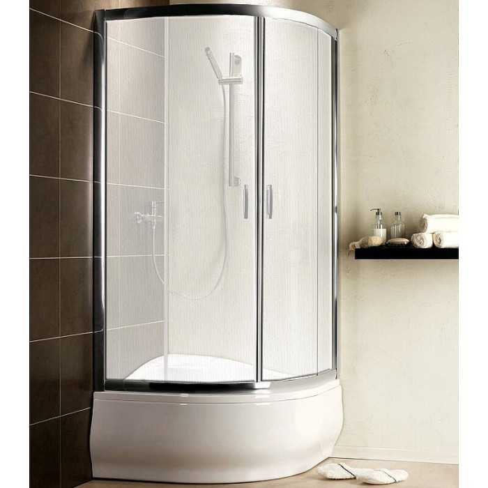 Radaway душевой уголок 1700 90x90 профиль хром стекло фабрик, Premium Plus - 30401-01-06N