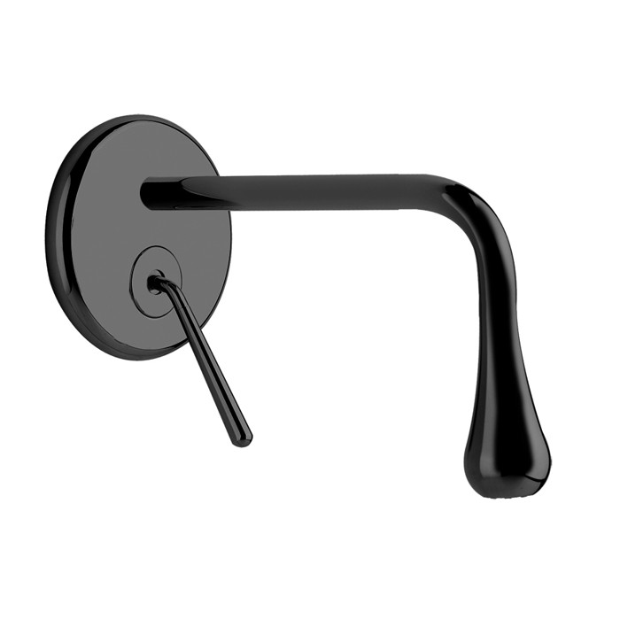 Gessi Встраиваемый однорычажный смеситель для раковины, излив 200мм, Goccia, 33684#299 цвет: черный