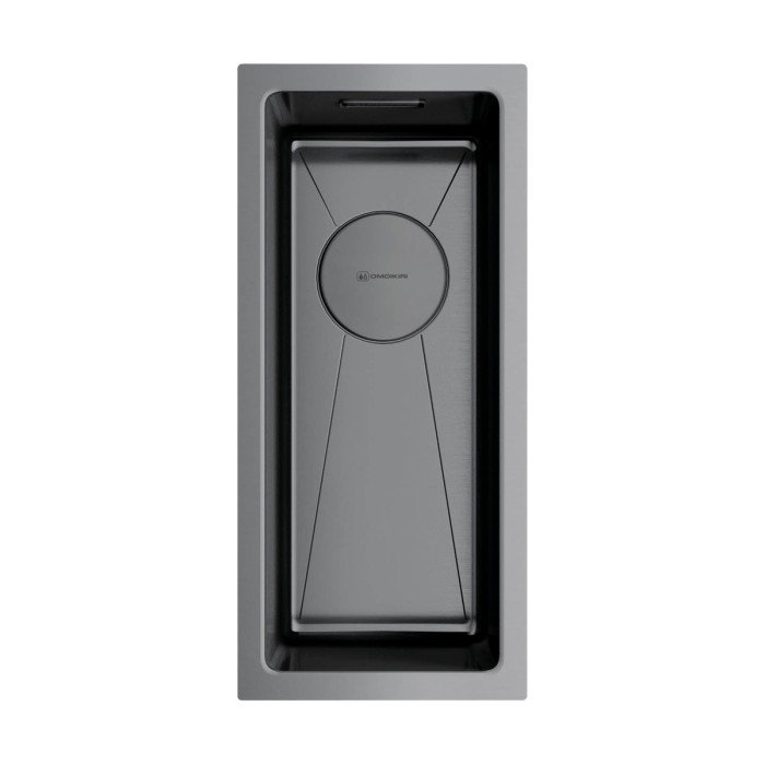 Omoikiri кухонная мойка Taki 20-U/IF, вороненая сталь арт. 4973105