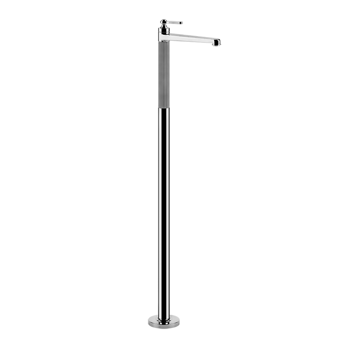 Gessi Смеситель для раковины, напольный, излив 20.8см, внешняя часть, Venti20, 65095#031 цвет: хром