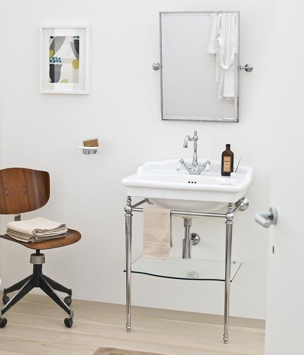 ArtCeram консоль под раковину, hea015 71 hermitage цвет: хром глянцевый