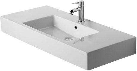 Duravit раковина для мебели 105х49 см, vero, 0329100000 цвет: белый