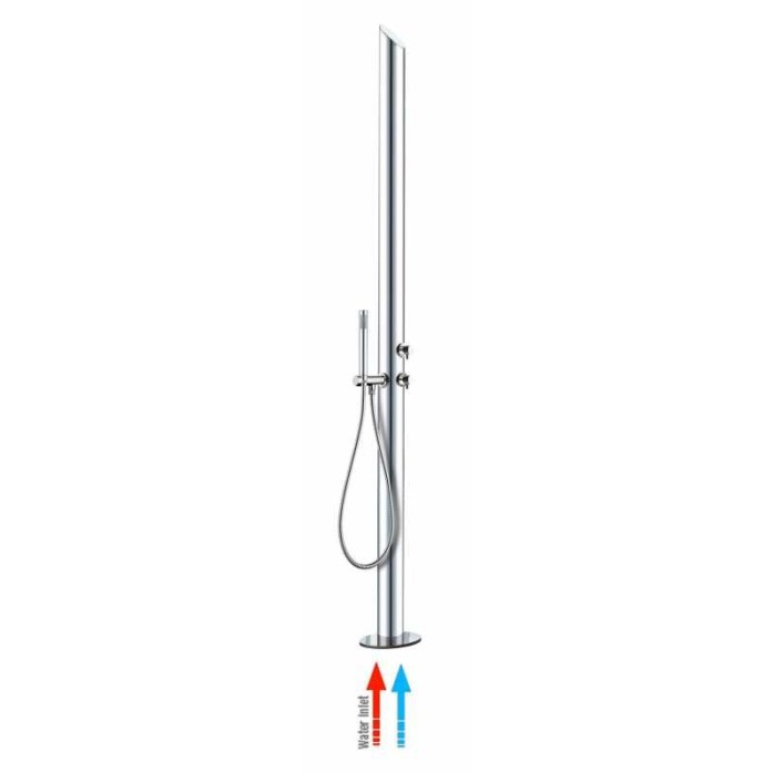 Bossini душевая колонна outdoor/indoor columns column из нержавеющей стали, aquabamb, хром арт. l00866.030