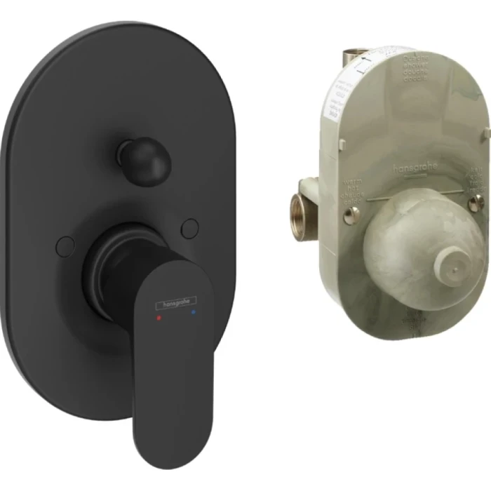 Hansgrohe смеситель для ванны, Rebris S, черный арт. 72448670