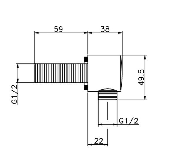 Cisal шланговое подключение ds01732021 shower cisal, цвет: хром