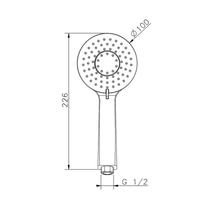 Cisal ручной душ ds01438021 shower cisal, цвет: хром