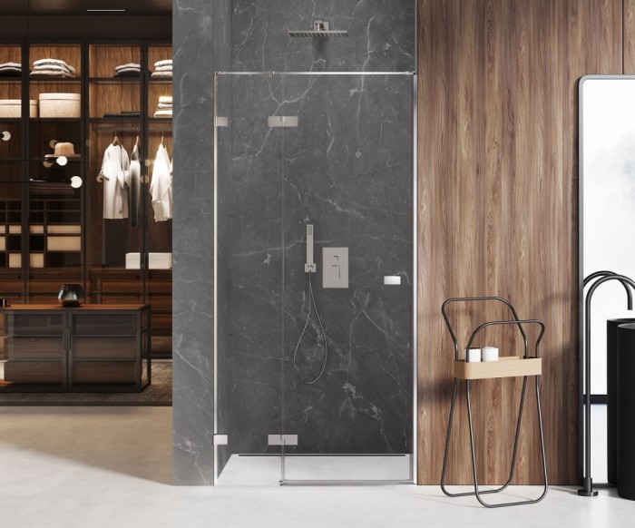 Дверь в нишу 90x200, New trendy Avexa chrome, хром арт. EXK-1443