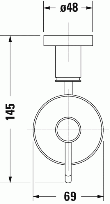Duravit дозатор, d-code, 0099161000 цвет: белый/хром