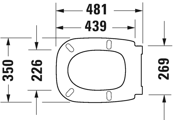 Duravit сиденье для унитаза с крышкой удлиненное d-сode c автоматическим опусканием, съёмное, d-code, 0062090096 цвет: белый