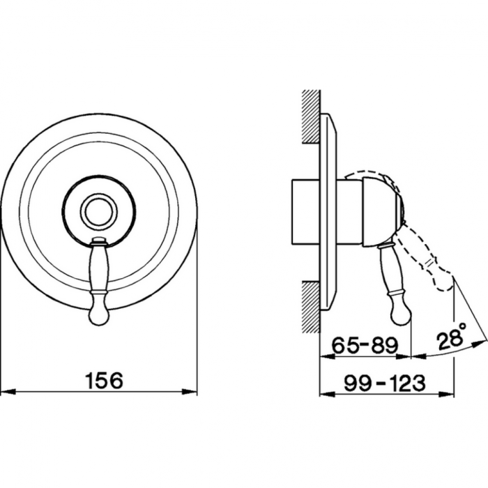 Cisal смеситель встраиваемый однорычажный для душа ay00300021 arcana royal, цвет: хром