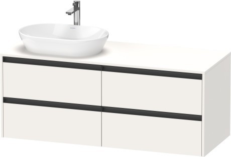 Duravit тумба подвесная под раковину слева 550 мм х 1400 мм х 568 мм, ketho.2, k24898l84840000 цвет: белый суперматовый