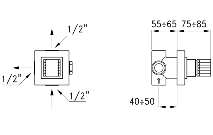 Stella вентиль, casanova, хром арт. cs01202cr00