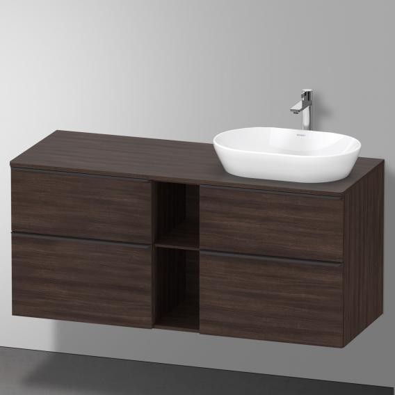 Duravit тумба подвесная под раковину справа de49705353 1400 мм х 550 мм, d-neo, de4970r5353 цвет: каштан темный