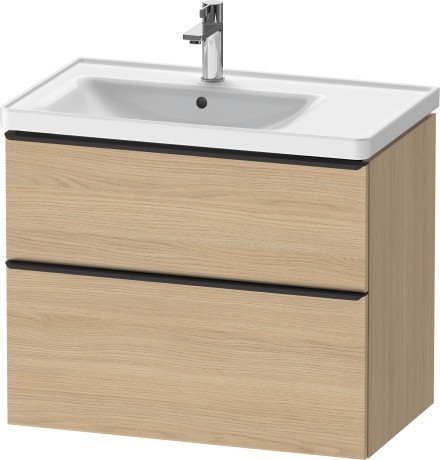 Duravit тумба подвесная под раковину 784 мм х 452 мм, d-neo, de435703030 цвет: натуральный дуб