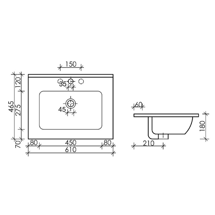 Ceramicanova раковина накладная element, cn7001mb цвет: черный