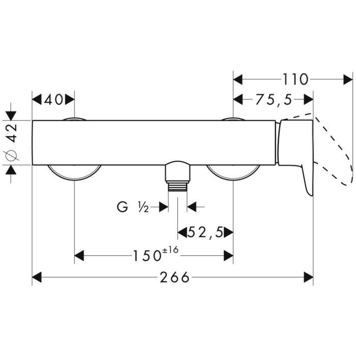 AXOR смеситель для душа, Citterio M, бронза арт. 34620140
