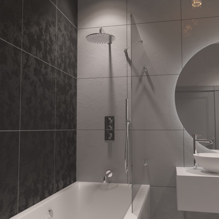 Термостатическая душевая система скрытого монтажа, Whitecross Y chrome, хром арт. YSET11CR