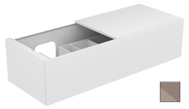 Keuco тумба подвесная под раковину слева с одним выдвижным фронтом, edition 11, трюфель арт. 31165 140000
