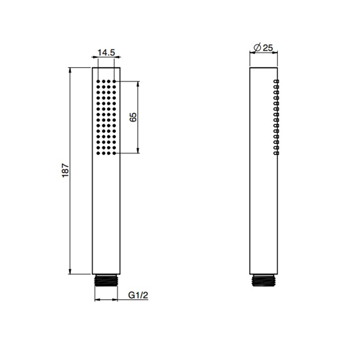 Fima Carlo Frattini ручной душ doccette, чёрный арт. f2067ns