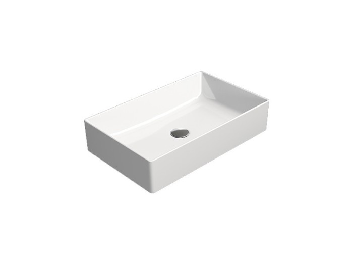 GSI Раковина накладная 60х37х13 см, extraglaze, санфаянс, Kube-x - 945311