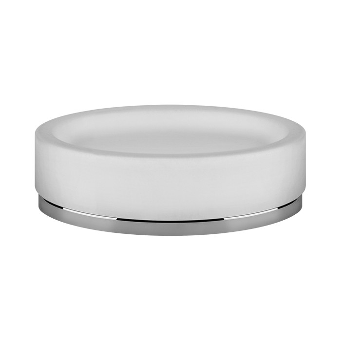 Gessi Мыльница настольная белая, Ovale, 25327#031 цвет: хром