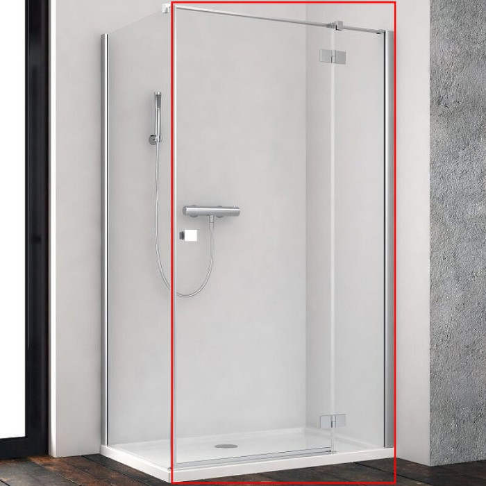 Radaway душевая дверь kdj 100 r профиль хром стекло прозрачное, Essenza New - 385040-01-01R