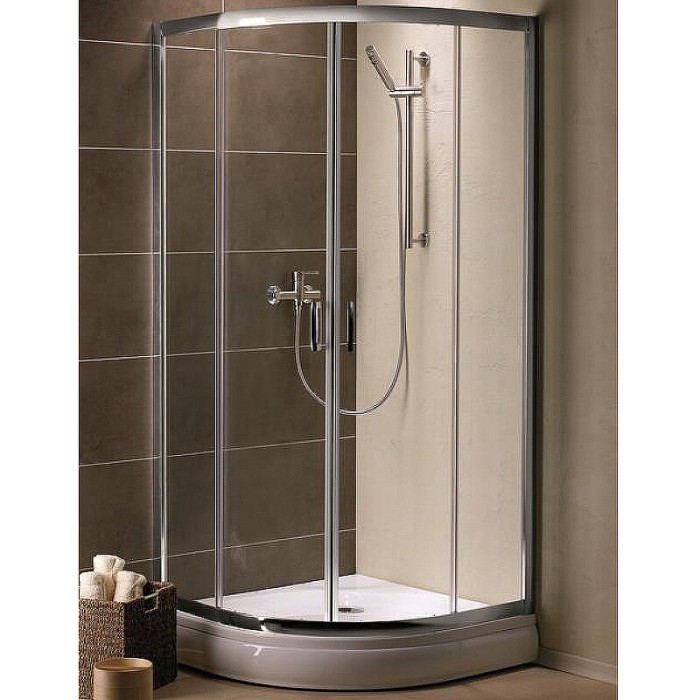Radaway душевой уголок 1900 100x100 профиль хром стекло прозрачное, Premium Plus - 30423-01-01N