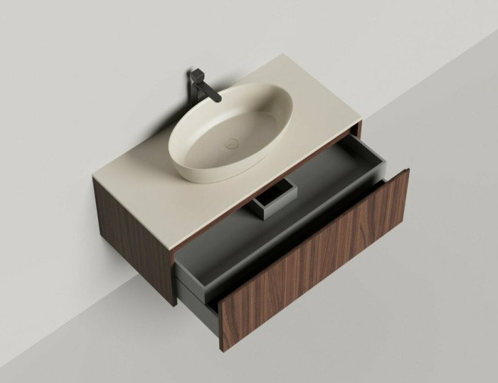 Salini подвесная тумба 1000, domino, 27d210 цвет: коричневый