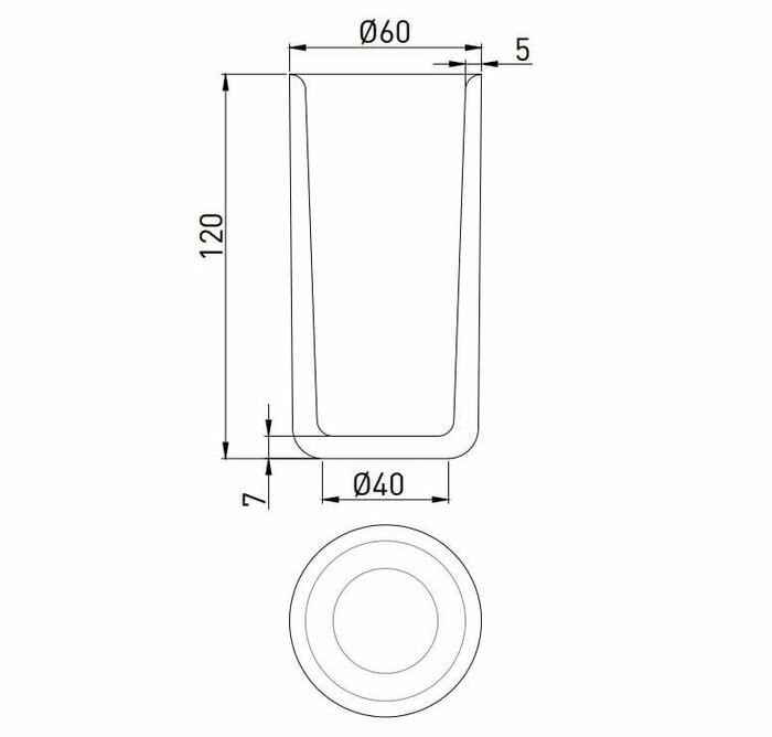 Salini стакан для зубных щеток, матовый, gocce, 1901201 цвет: матовый белый