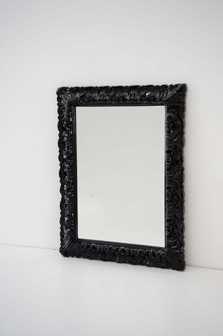 ArtCeram зеркало в раме 70х90см, acs002 03 italiana цвет: черный глянцевый