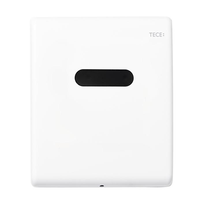 TECE панель смыва с инфракрасным датчиком для писсуара, 6v батарея, белый матовый, planus urinal - 9242354