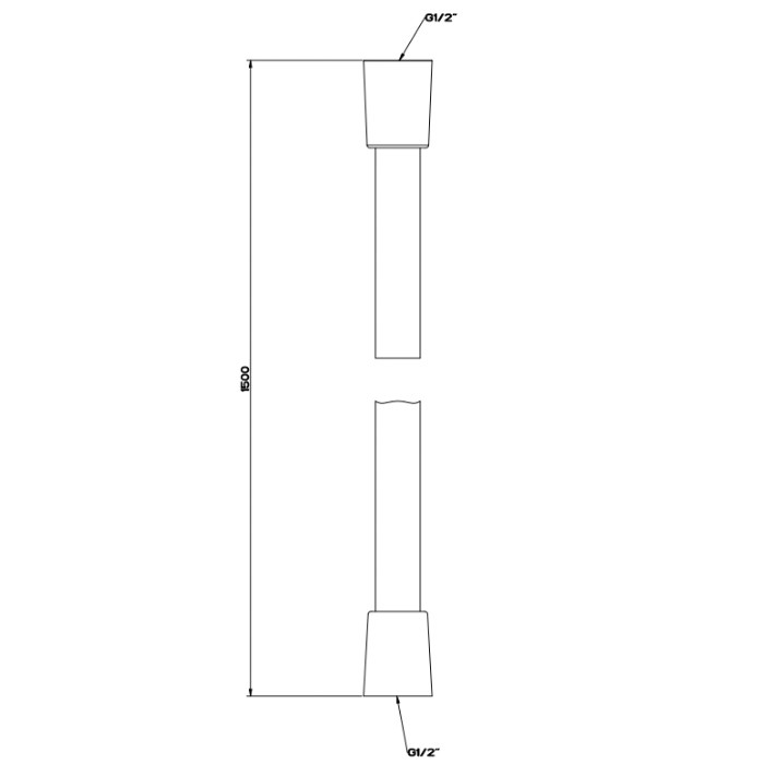 Gessi Шланг Darkflex, длина 1,50 м, Ingranaggio, 54137#031 цвет: хром