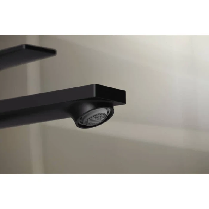 Hansgrohe смеситель для раковины с донным клапаном coolstart, Rebris E, черный арт. 72591670