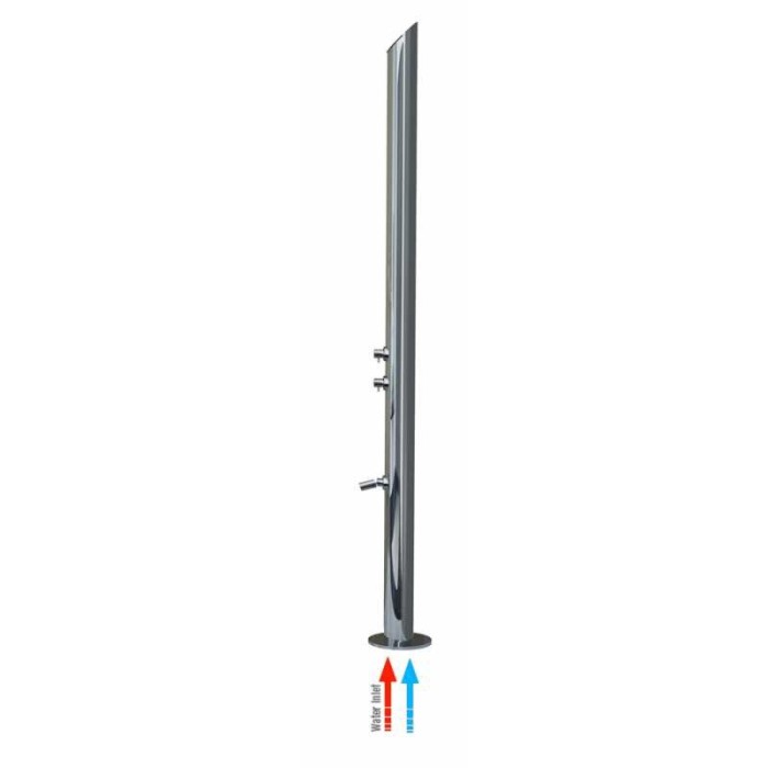 Bossini душевая колонна outdoor/indoor columns column из нержавеющей стали, aquabamb, хром арт. l00860.030