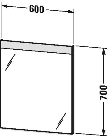 Duravit зеркало с подсветкой light and mirror, light and mirrors, lm784500000 цвет: белый