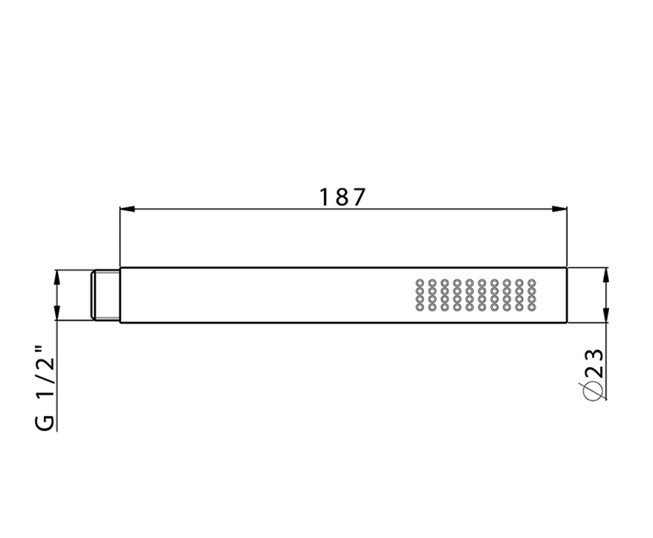 Cisal ручной душ ds01446040 shower cisal, цвет: чёрный матовый