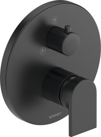 Duravit внешняя часть смесителя для ванны диаметр 170 мм, tulum, tu5210012046 цвет: черный матовый