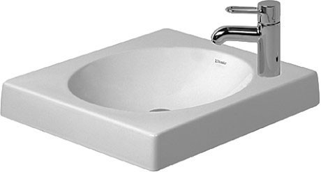 Duravit раковина встраиваемая сверху 50х50 см, architec, 0320500009 цвет: белый