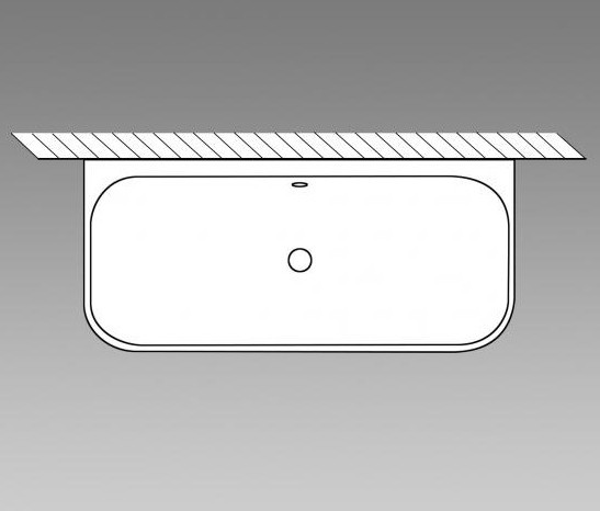 Duravit акриловая ванна happy d2 1800 х 800 пристенный вариант, c двумя наклонами для спины, happy d.2, 700318000000000 цвет: белый