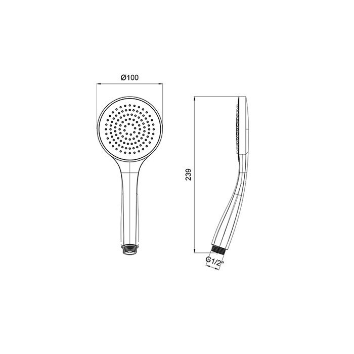 Almar ручной душ, velvet, e082114.cr цвет: хром