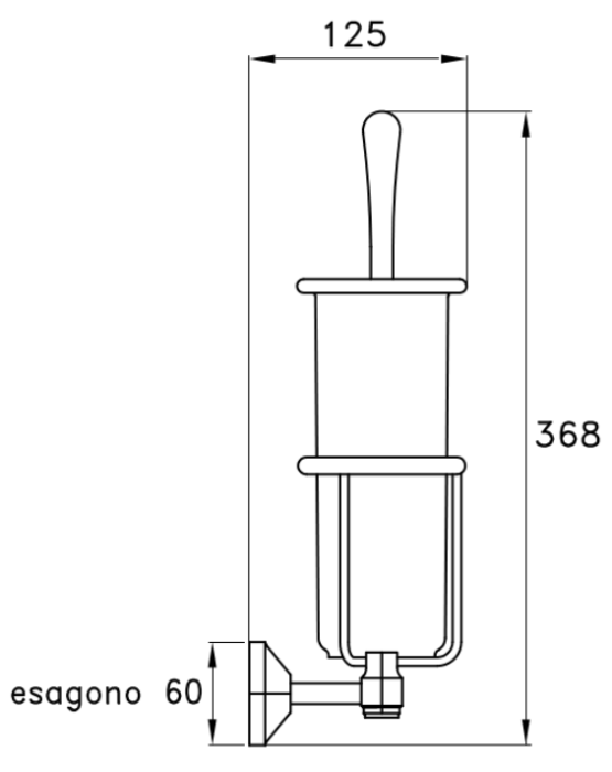 Stella ёршик для унитаза, eccelsa, арт. ec10017pv01